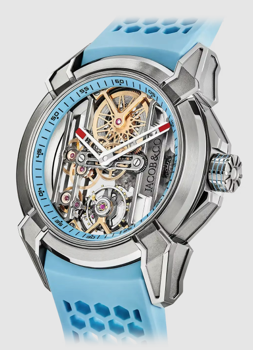 (image for) Jacob & Co epic x skeleton SKY BLUE EX110.20.AA.AJ.A Replica watch